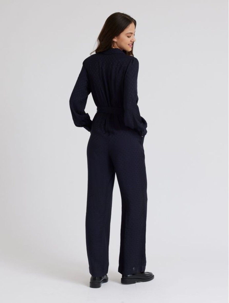 Kleren Idano | Effen Ivoren Jumpsuit